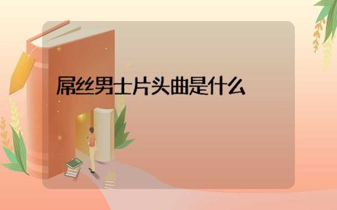 屌丝男士片头曲是什么