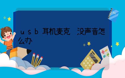 usb耳机麦克风没声音怎么办